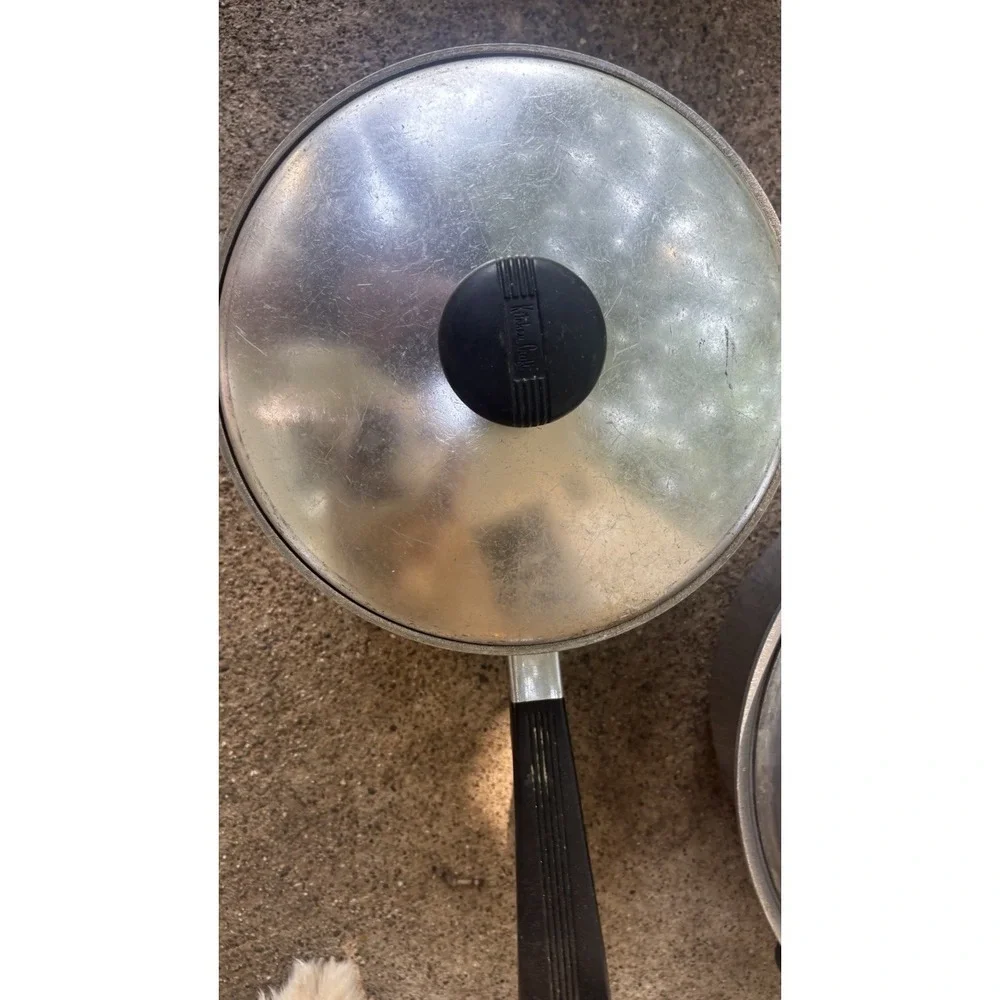 VTG Kitchen Craft Aluminum Cookware Lot Of 12 Including Lids Double Broiler Pots